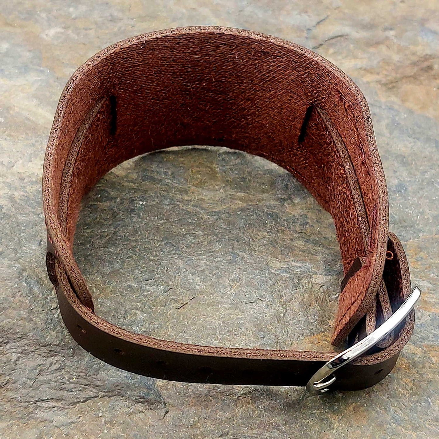 Armband aus dunkelbraunem Leder "Öland"