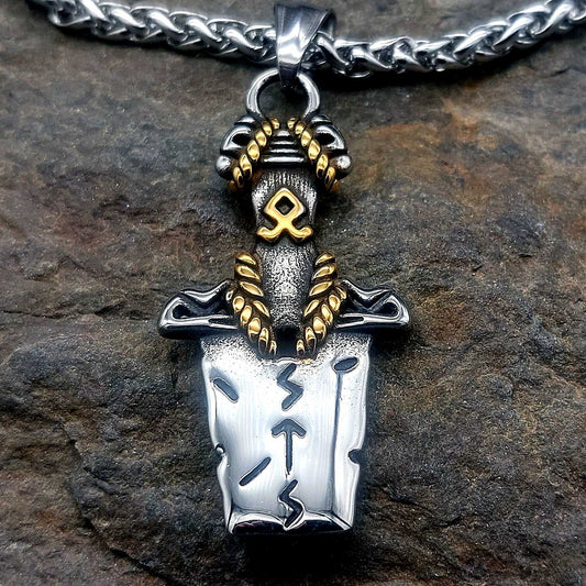 Schwertkette mit Odalrune "Malan"