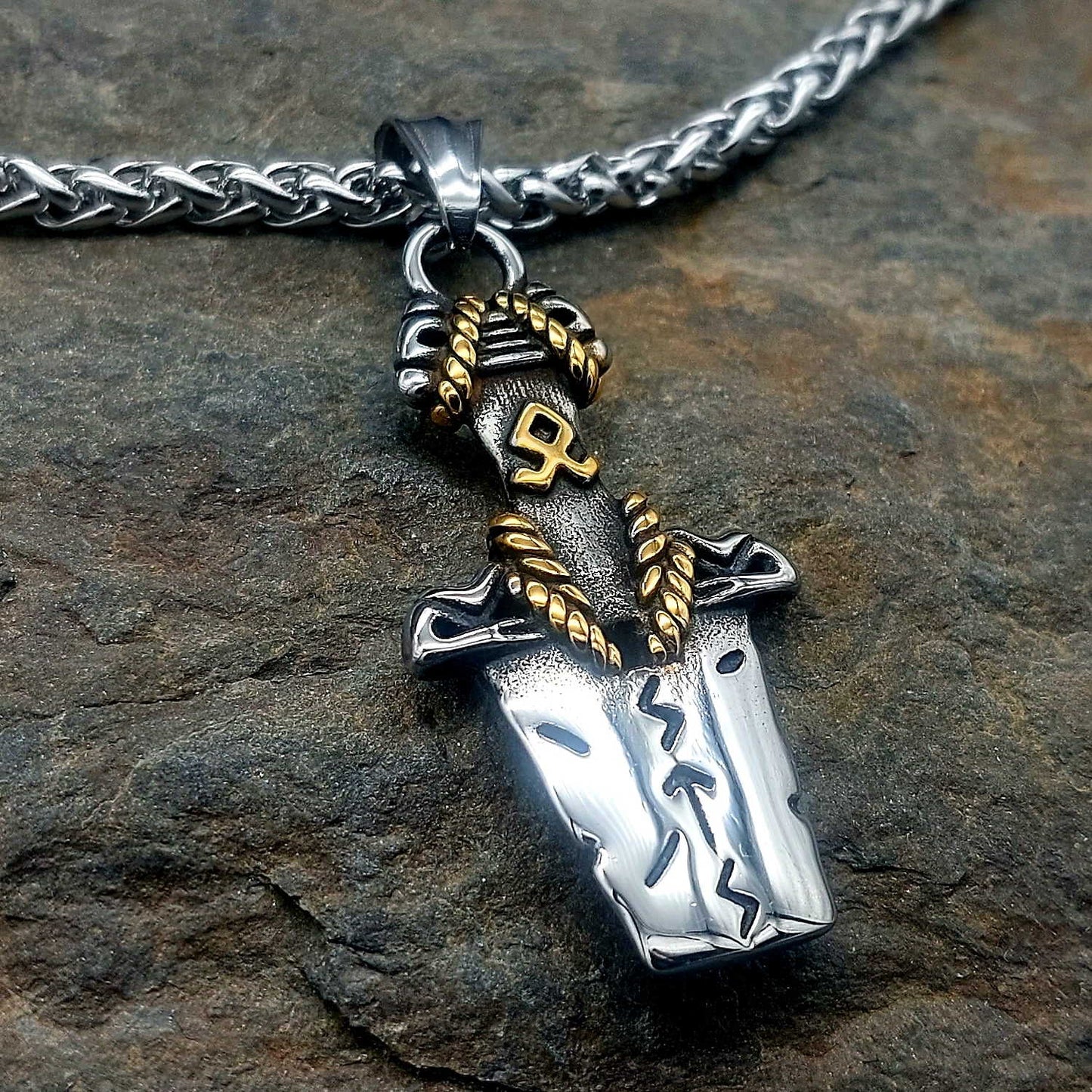 Schwertkette mit Odalrune "Malan"